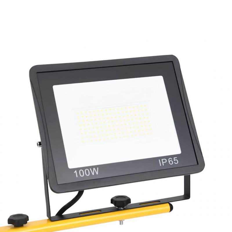 Reflektor LED ze stojakiem, 2x100 W, zimne białe światło
