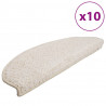 Maty na schody 10 szt. 65x21x4 cm Białe półokrągłe duże