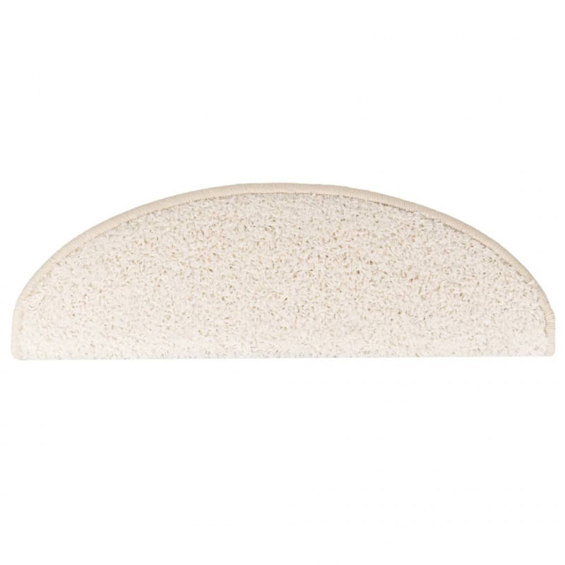 Maty na schody 10 szt. 65x21x4 cm Białe półokrągłe duże