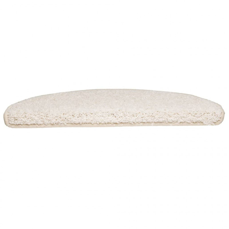 Maty na schody 10 szt. 65x21x4 cm Białe półokrągłe duże