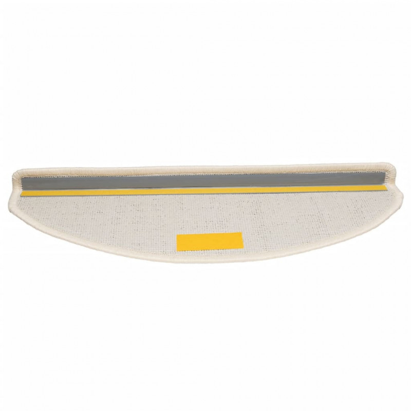 Maty na schody 10 szt. 65x21x4 cm Białe półokrągłe duże