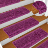 Maty na schody 10 szt. 65x21x4 cm Fioletowe prostokątne krawędzie
