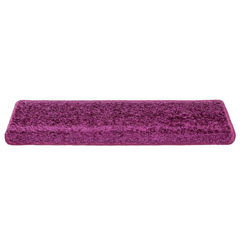 Maty na schody 10 szt. 65x21x4 cm Fioletowe prostokątne krawędzie