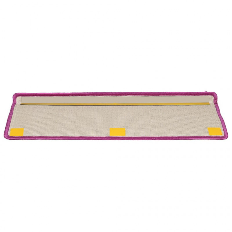 Maty na schody 10 szt. 65x21x4 cm Fioletowe prostokątne krawędzie