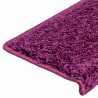 Maty na schody 10 szt. 65x21x4 cm Fioletowe prostokątne krawędzie
