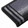 Samoprzylepne nakładki na schody 10 szt. 65x21x4cm czarno-szare