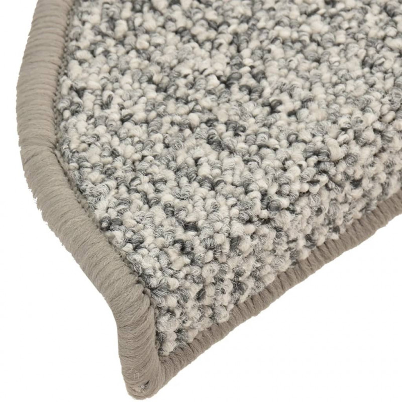 Nakładki na schody, 15 szt., jasnoszare, 56x17x3 cm