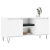 Szafka pod TV, biała, 104x35x50 cm, materiał drewnopochodny