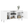 Szafka pod TV, biała, 104x35x50 cm, materiał drewnopochodny