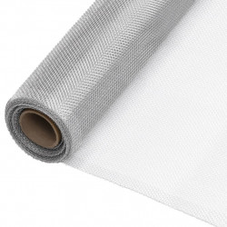 Siatka aluminiowa, 60 x 2000 cm, srebrna