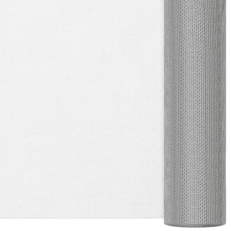 Siatka ze stali nierdzewnej, 80 x 2000 cm, srebrna