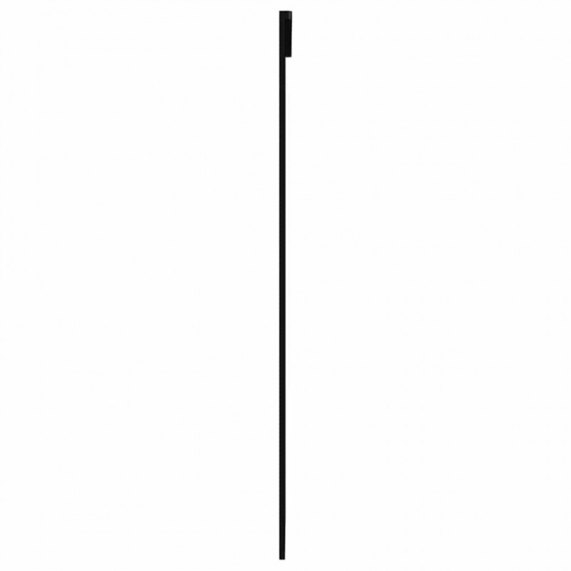 Drzwi przesuwne, szkło ESG i aluminium, 90x205 cm, czarne
