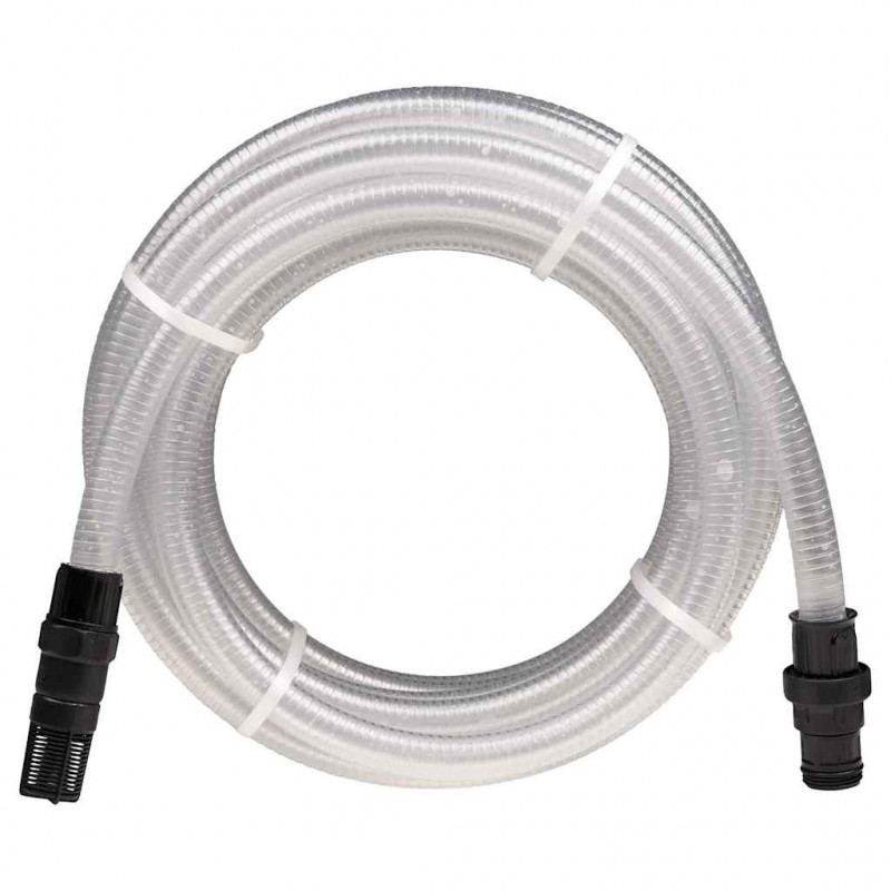 Wąż ssący z przyłączami PVC Przezroczysty 1" 10 m PVC