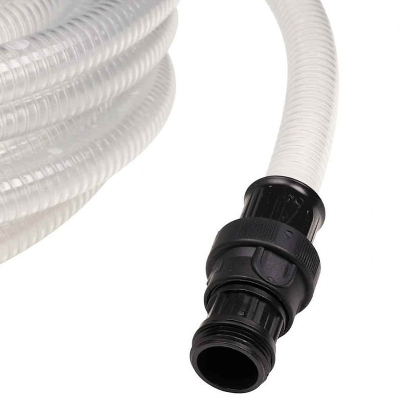 Wąż ssący z przyłączami PVC Przezroczysty 1" 10 m PVC