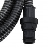 Wąż ssący z mosiężnymi złączami, czarny, 1" 7 m, PVC