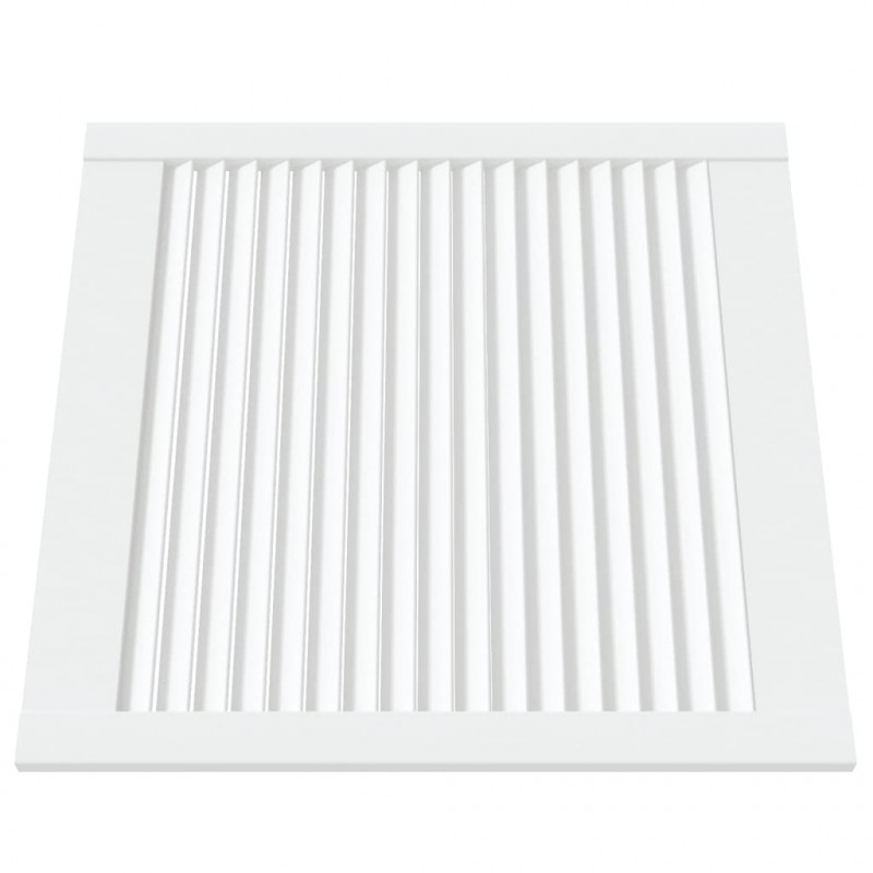 Drzwi żaluzjowe do szafki, białe, 61,5x59,4 cm, sosnowe