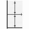 Składana ścianka prysznicowa, mrożone szkło ESG, 70x190 cm