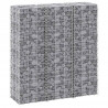 Wysokie donice gabionowe, 3 szt., 30x30x100 cm, żelazo