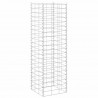 Wysokie donice gabionowe, 3 szt., 30x30x100 cm, żelazo