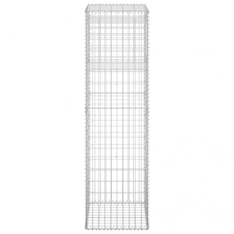 Słupek gabionowy, 50x50x180 cm, żelazo