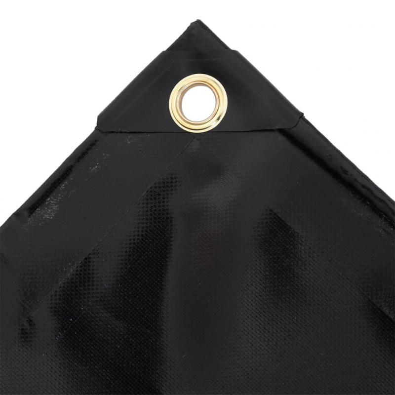 Plandeka 650 g/m², 3 x 3 m, czarna