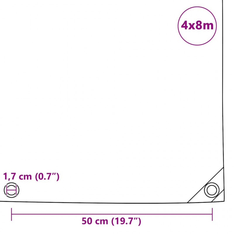 Plandeka 650 g/m², 4 x 8 m