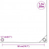 Plandeka 650 g/m², 1,5 x 20 m
