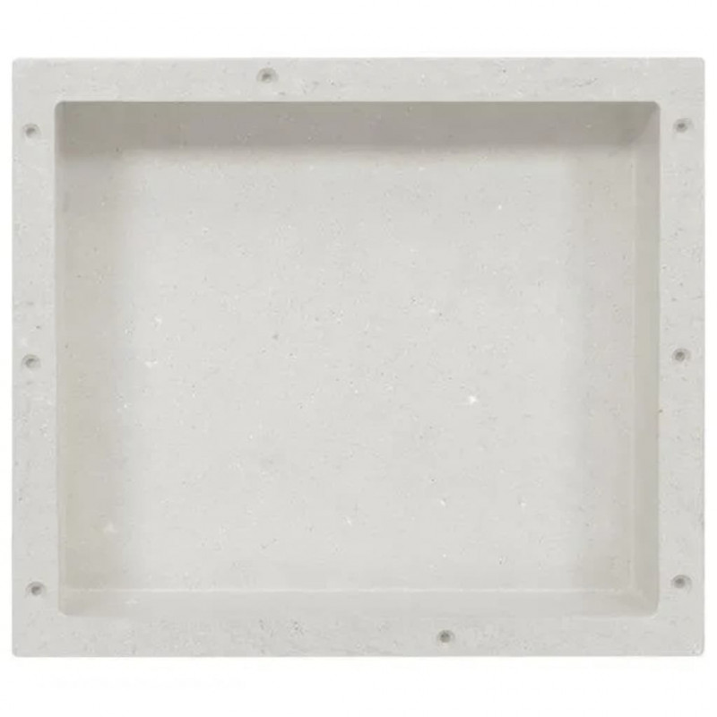 Wnęka prysznicowa, biała matowa, 41x36x10 cm