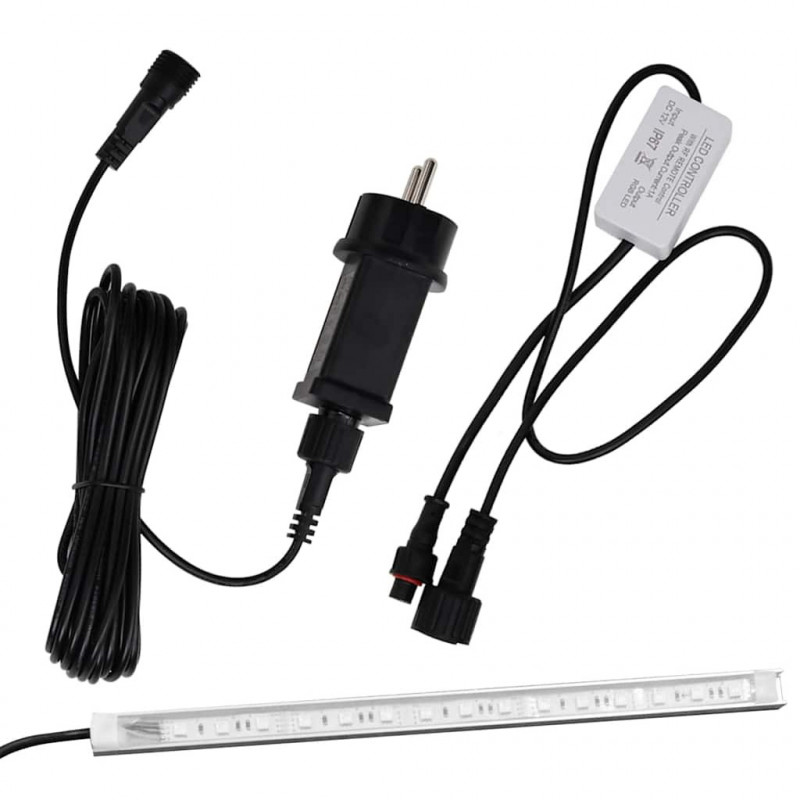 Fontanna ogrodowa z oświetleniem RGB LED, akrylowa, 51 cm