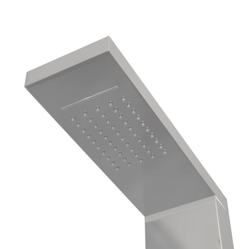Panel prysznicowy ze stali nierdzewnej, kwadratowy
