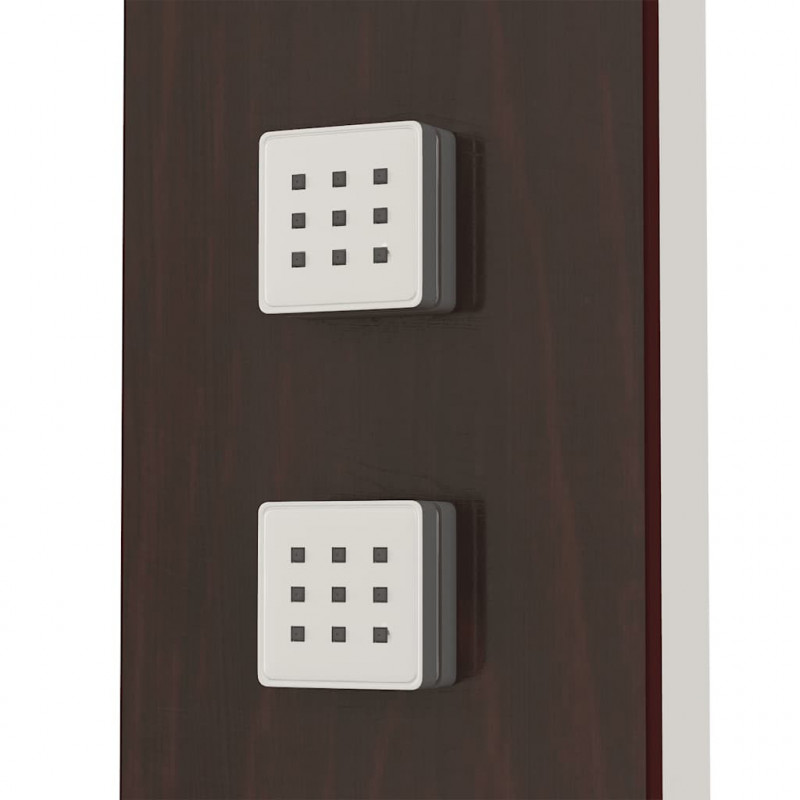 Panel prysznicowy, szklany, brązowy