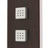 Panel prysznicowy, szklany, brązowy