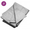 Plandeka, 180 g/m², 2x3 m, szara, HDPE