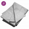 Plandeka, 180 g/m², 3x4 m, szara, HDPE