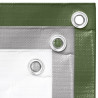 Plandeka, 260 g/m², 8x8 m, szara, HDPE