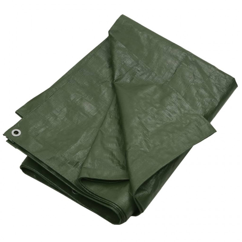Plandeka, 180 g/m², 4x4 m, zielona, HDPE