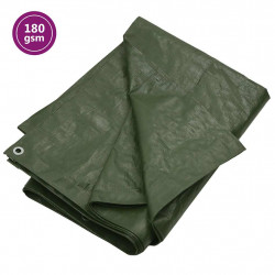 Plandeka, 180 g/m², 8x8 m, zielona, HDPE