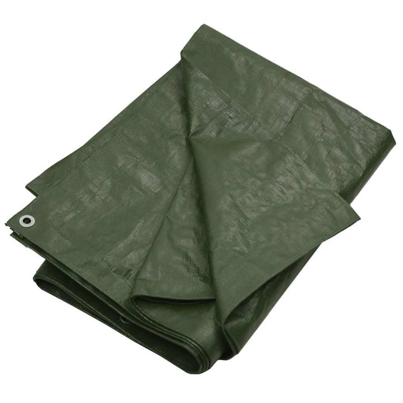 Plandeka, 180 g/m², 8x8 m, zielona, HDPE