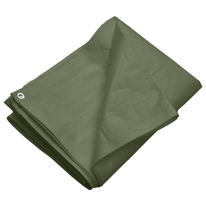Plandeka, 260 g/m², 4x8 m, zielona, HDPE