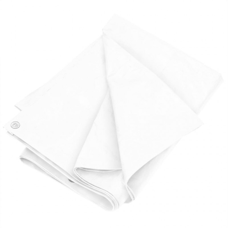 Plandeka, 180 g/m², 3x4 m, biała, HDPE