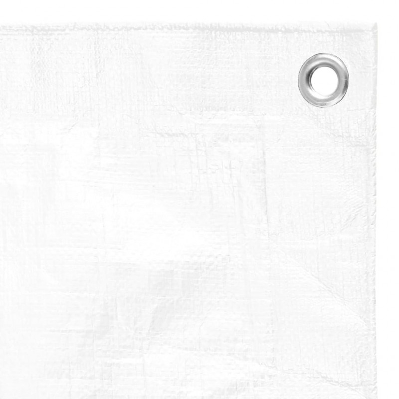 Plandeka, 180 g/m², 4x5 m, biała, HDPE