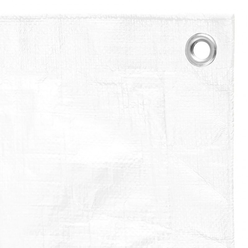 Plandeka, 180 g/m², 6x12 m, biała, HDPE
