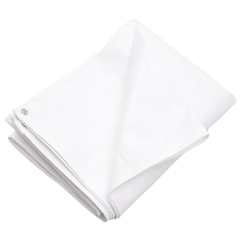 Plandeka, 260 g/m², 3x5 m, biała, HDPE