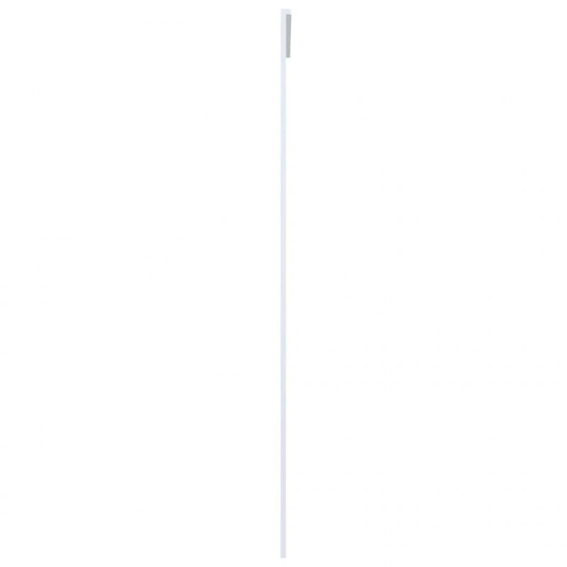 Drzwi przesuwne, szkło ESG i aluminium, 90x205 cm, białe