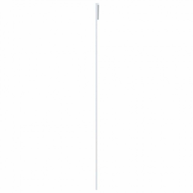 Drzwi przesuwne, szkło ESG i aluminium, 90x205 cm, białe