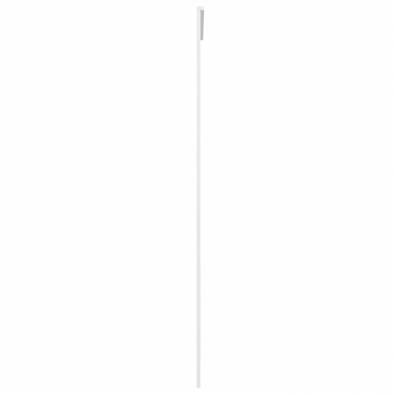 Drzwi przesuwne, szkło ESG i aluminium, 102,5x205 cm, białe