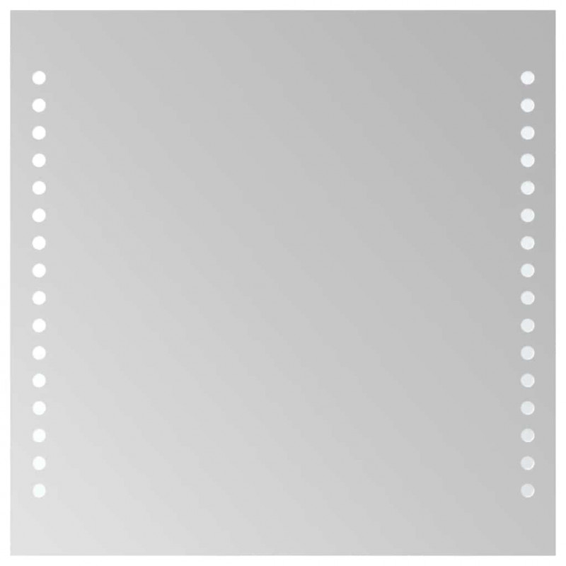 Lustro łazienkowe z LED, 30x30 cm