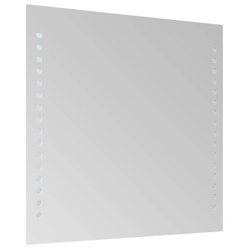 Lustro łazienkowe z LED, 30x30 cm
