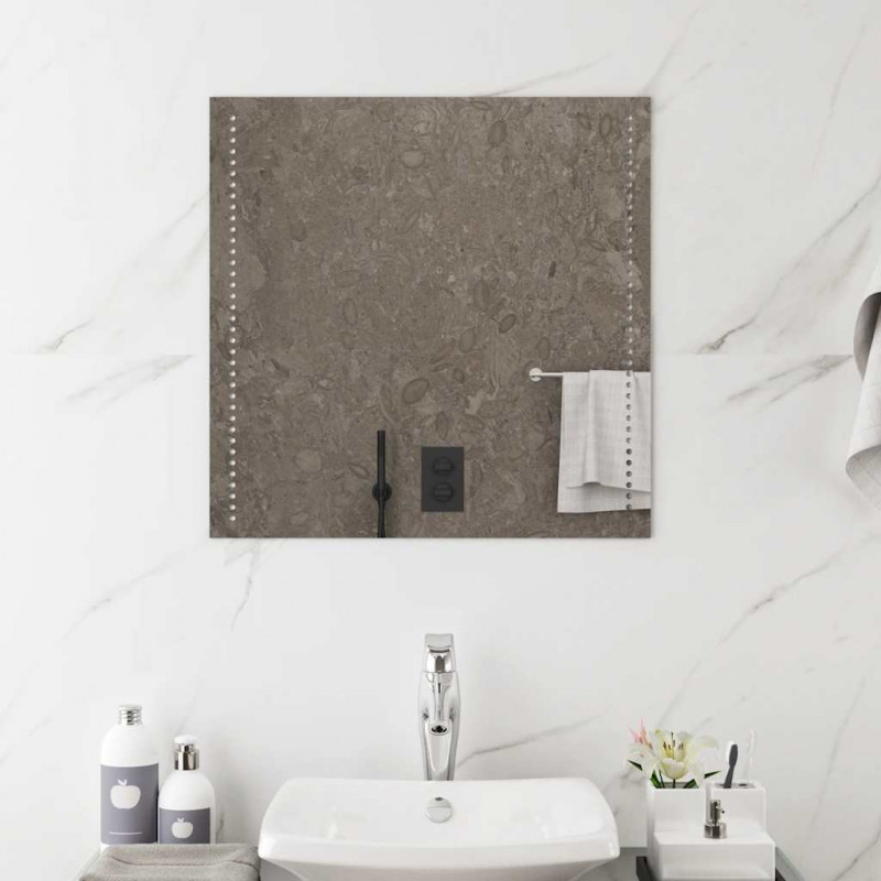 Lustro łazienkowe z LED, 60x60 cm