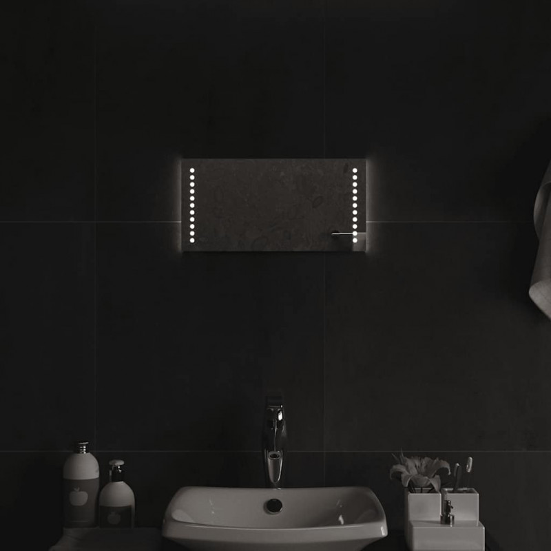 Lustro łazienkowe z LED, 40x20 cm